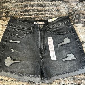 High rise mom shorts
